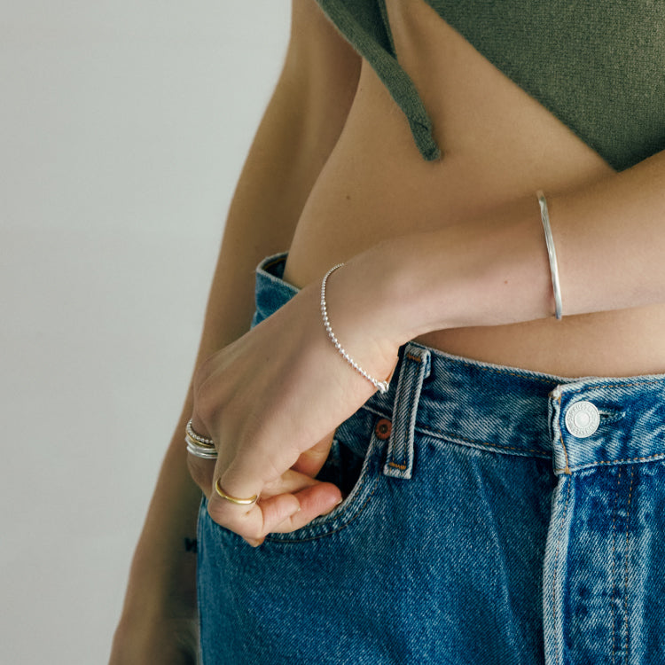 【Nova vol.1】ボールチェーンコンビブレスレット SV