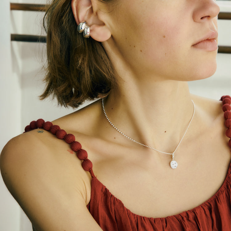 Nova vol.1】ボールチェーンコンビネックレス SV 40cm