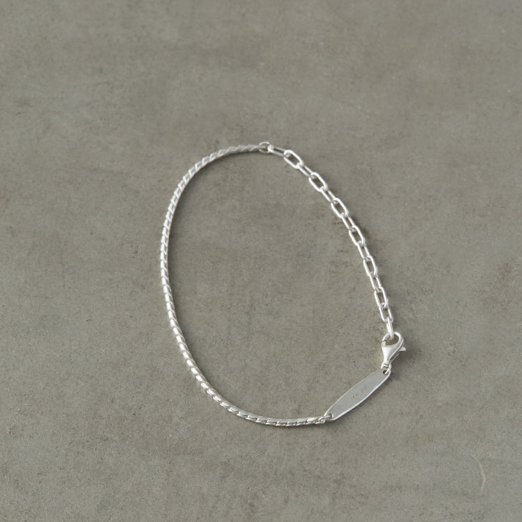 エリプスコンビチェーンブレスレット SV -S-