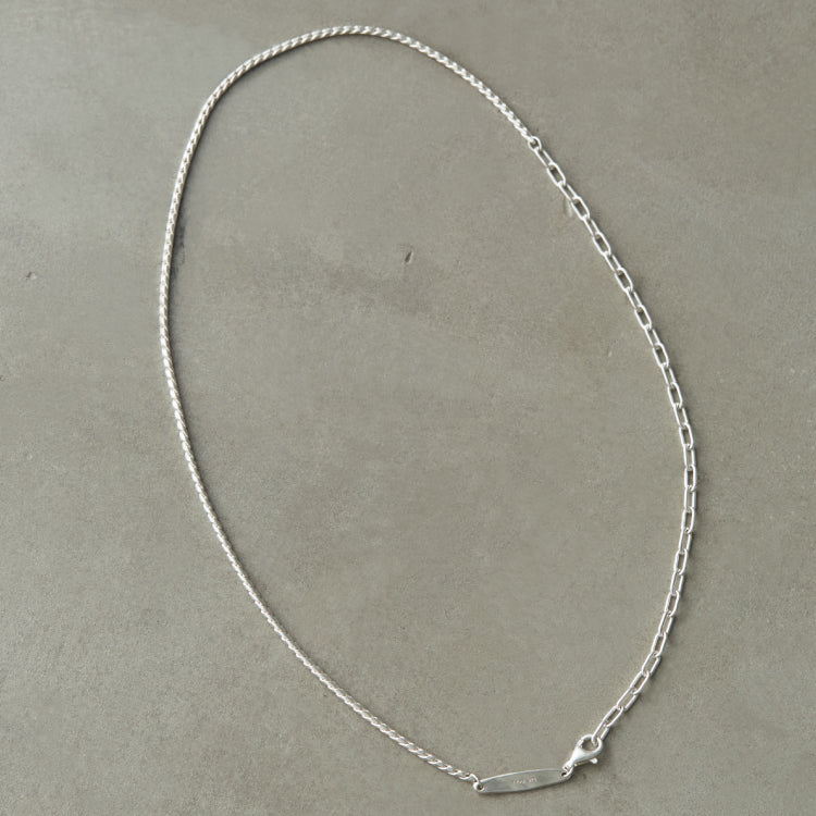 エリプスコンビチェーンネックレス SV -S-