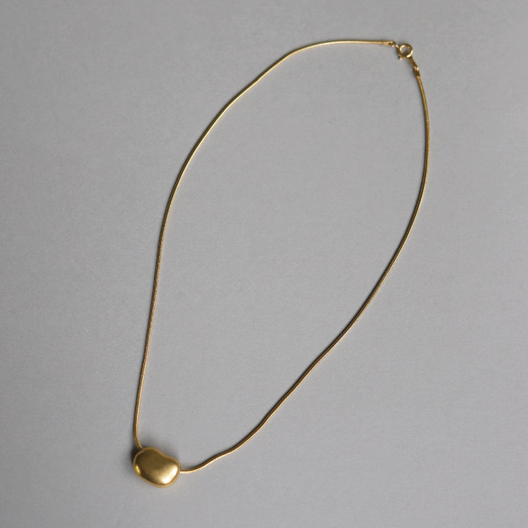 【SALE】ぺブルネックレス GD