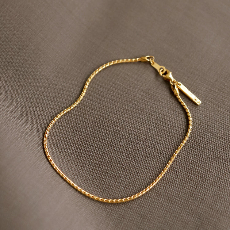 ツイストチェーンブレスレット GD