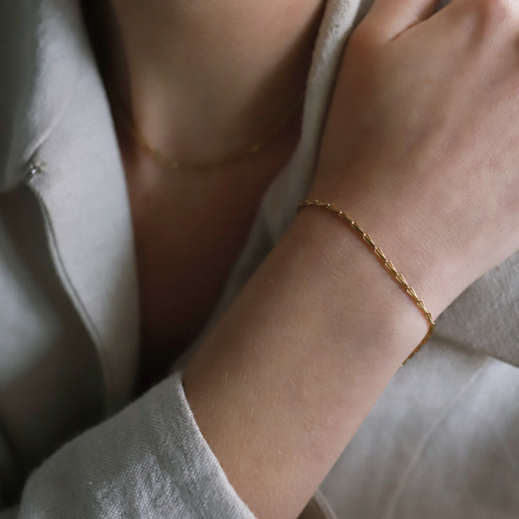 【PRE RELEASE】barley corn chain bracelet GD