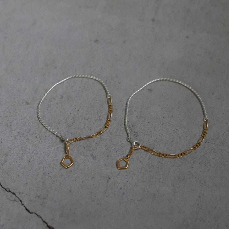 Shade combi chain bracelet MIX-S-
