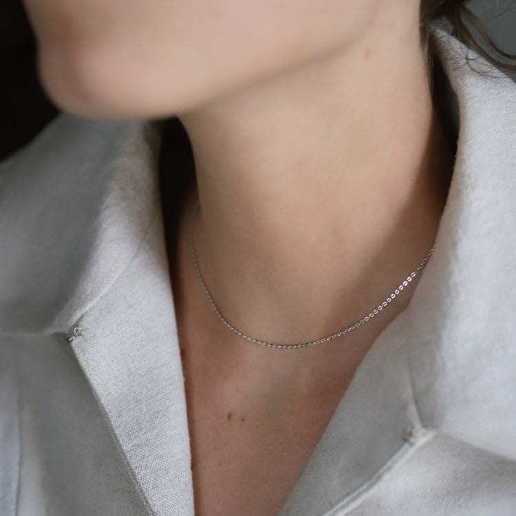 【PRE RELEASE】flat cable chain necklace SV 38cm