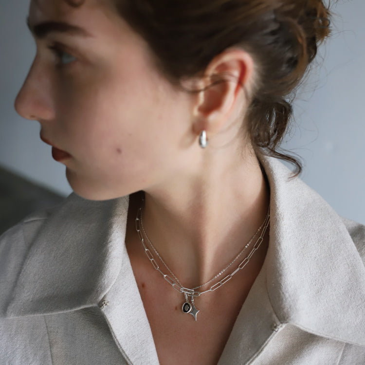 【PRE RELEASE】flat cable chain necklace SV 38cm