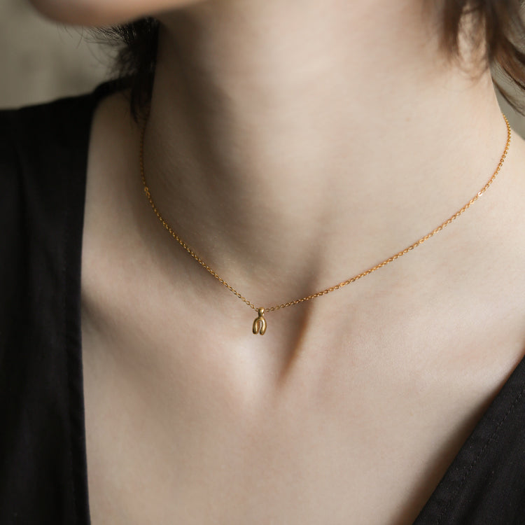 タイニーアーチネックレス GD