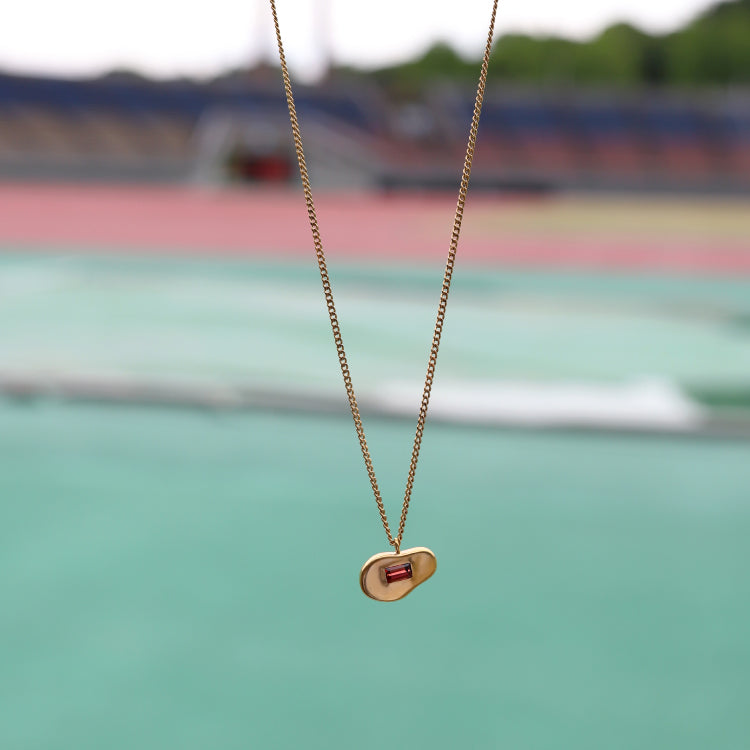 【Recall coming soon…】float necklace GD (Garnet)