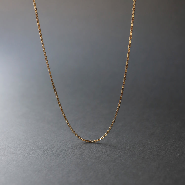 【EVENT ITEM】フラットケーブルチェーンネックレス GD 38cm