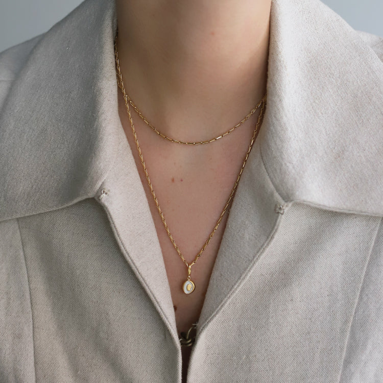 【PRE RELEASE】barley corn chain necklace GD 38cm