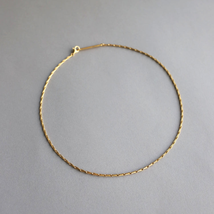 【PRE RELEASE】barley corn chain necklace GD 38cm