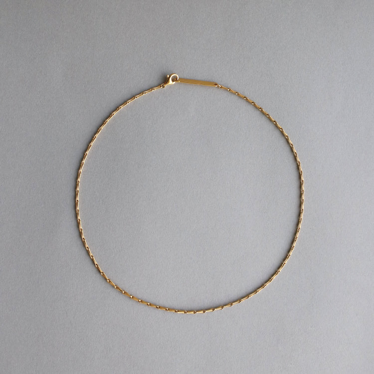 【PRE RELEASE】barley corn chain necklace GD 38cm