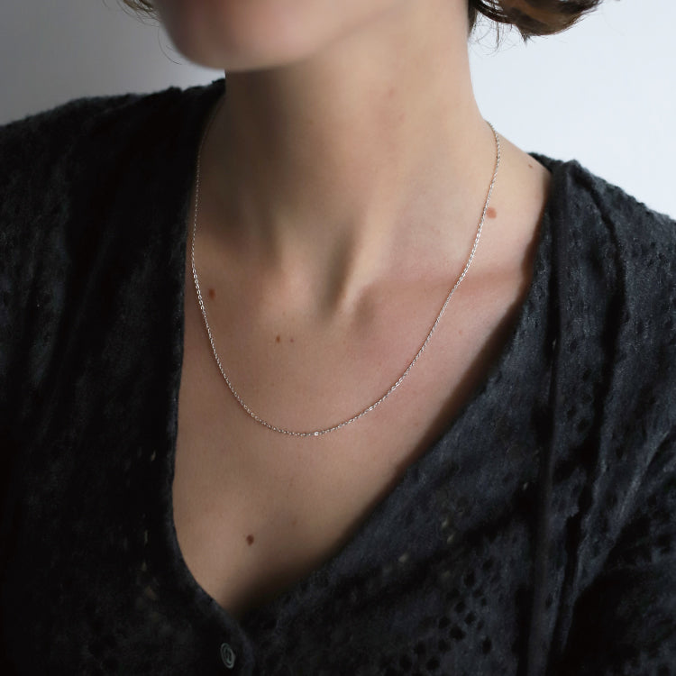 【PRE RELEASE】flat cable chain necklace SV 50cm