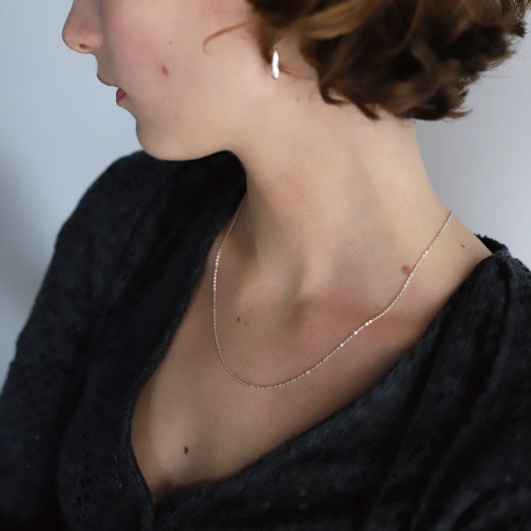【PRE RELEASE】flat cable chain necklace SV 50cm