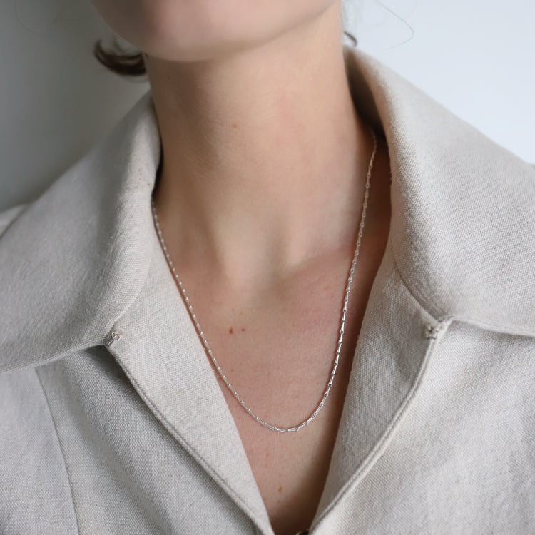 バリーコーンチェーンネックレス SV 50cm