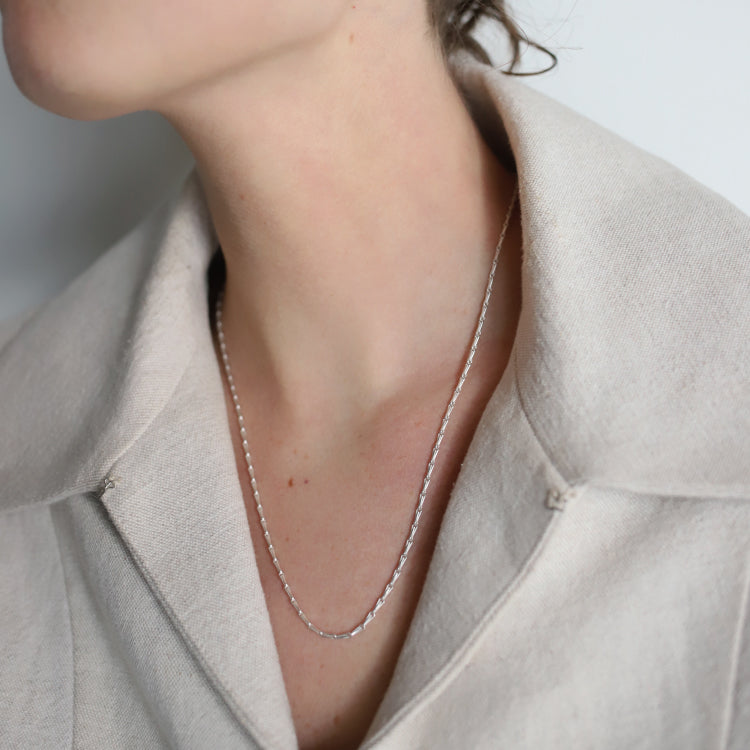 【PRE RELEASE】barley corn chain necklace SV 50cm