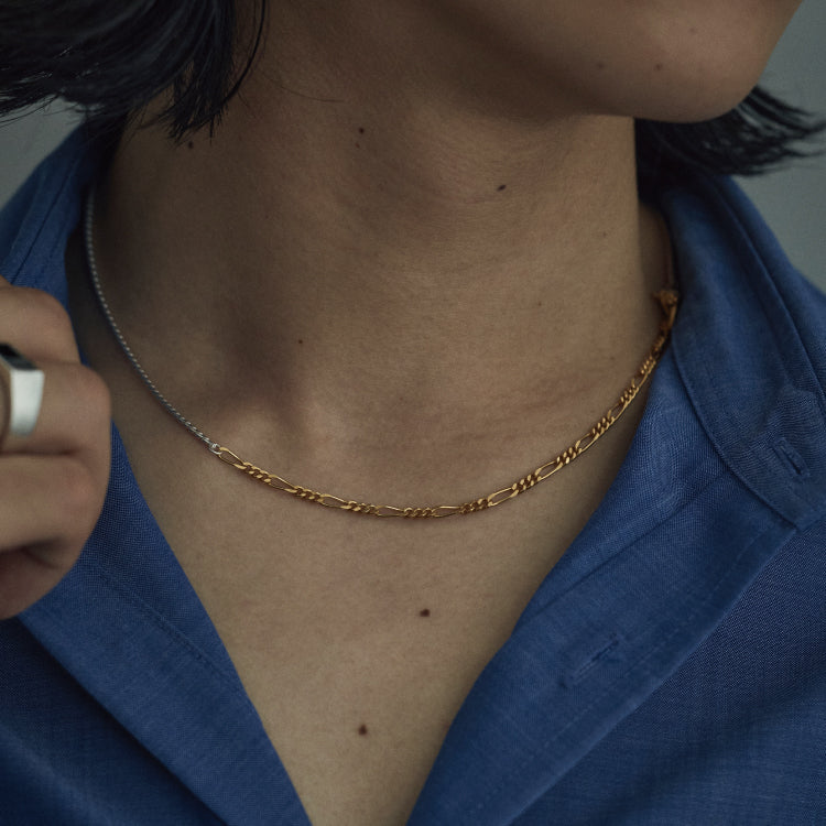Shade combi chain necklace MIX