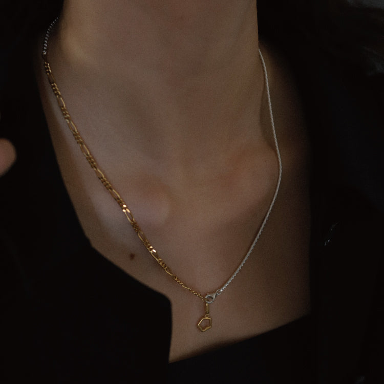 Shade combi chain necklace MIX