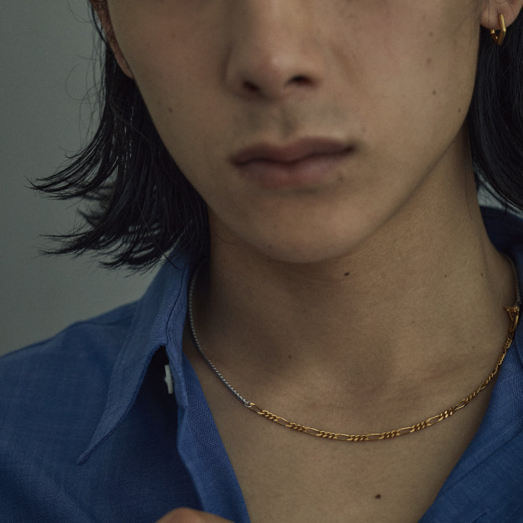 Shade combi chain necklace MIX