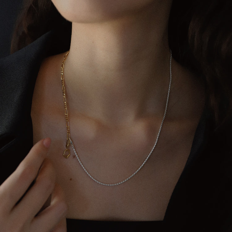 Shade combi chain necklace MIX