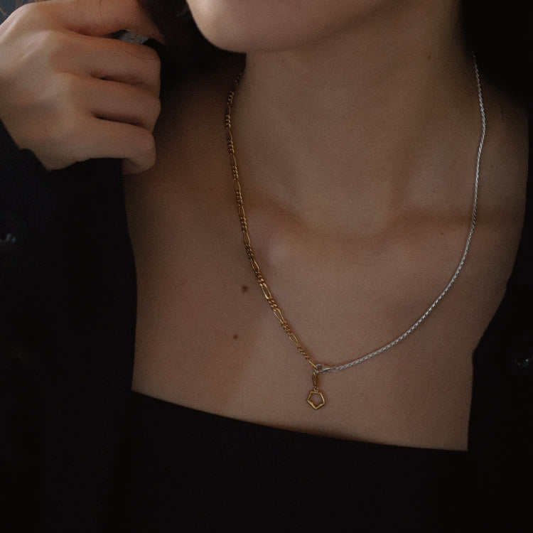 Shade combi chain necklace MIX