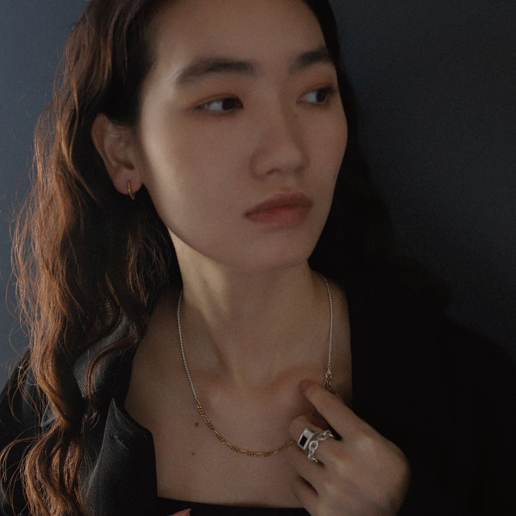 Shade combi chain necklace MIX