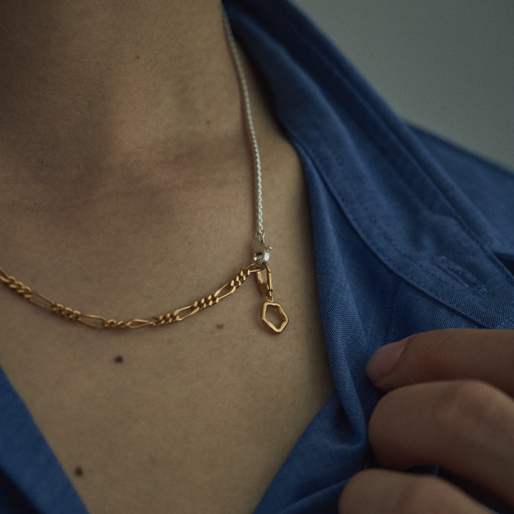 Shade combi chain necklace MIX