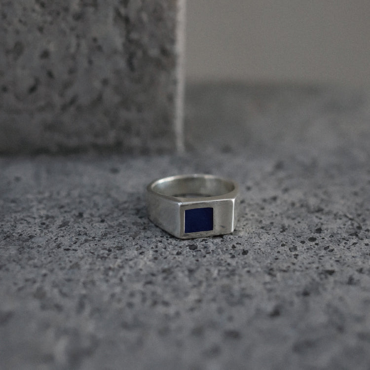 puzzle ring(lapis lazuli)