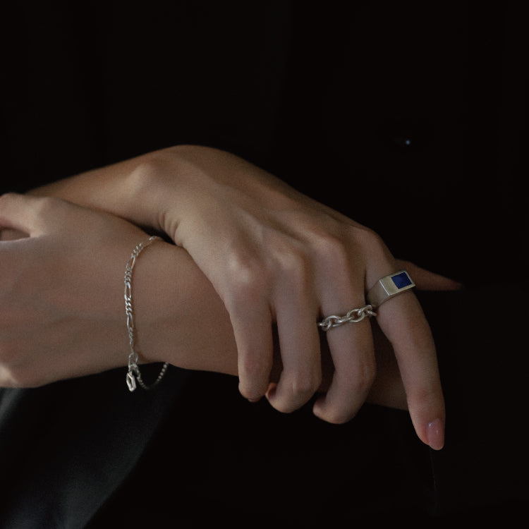 puzzle ring(lapis lazuli)