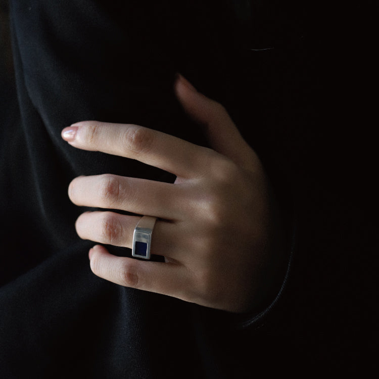 puzzle ring(lapis lazuli)