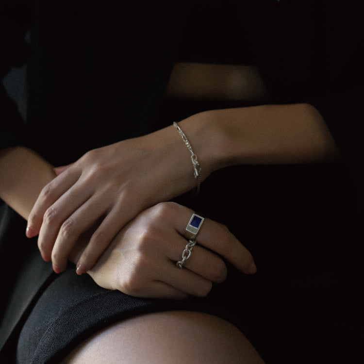 puzzle ring(lapis lazuli)