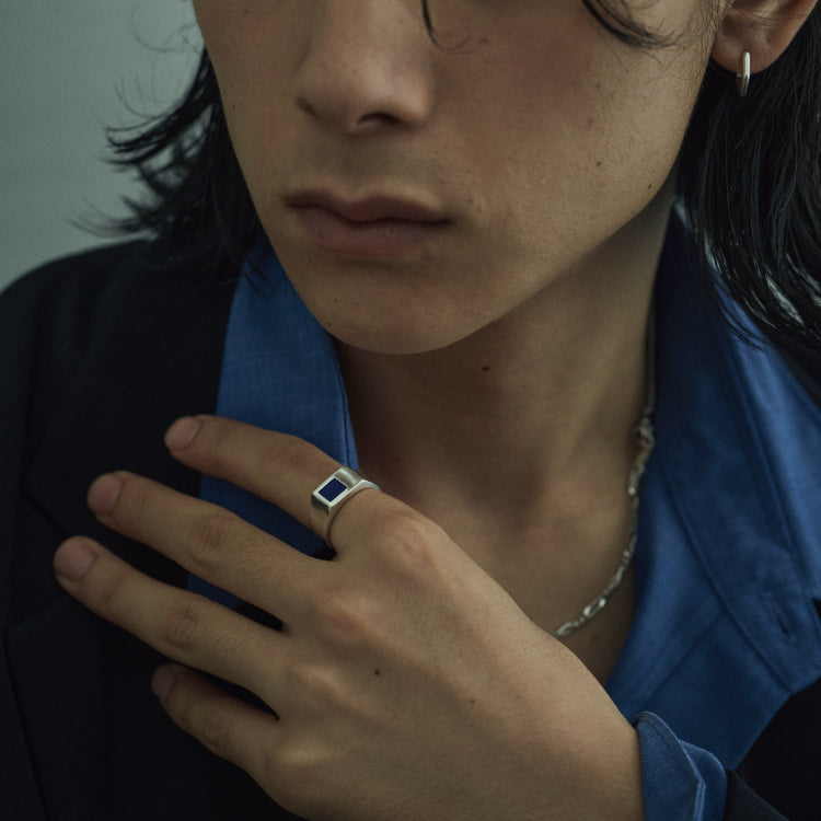 puzzle ring(lapis lazuli)