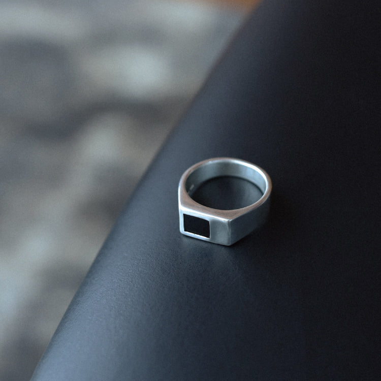 puzzle ring(black onyx)