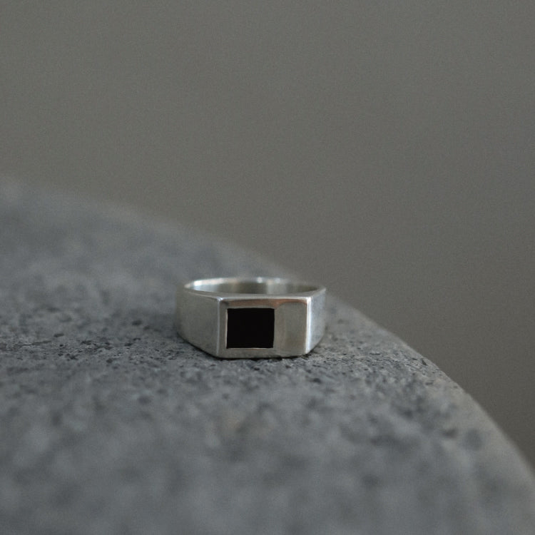puzzle ring(black onyx)