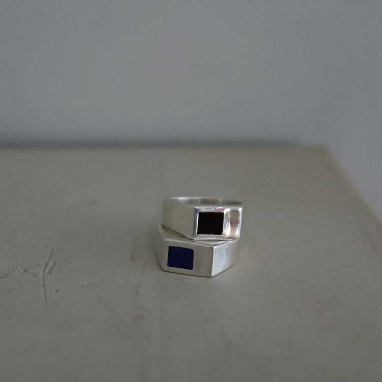 puzzle ring(black onyx)