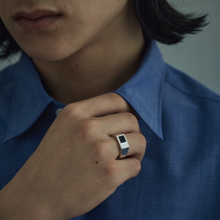 puzzle ring(black onyx)