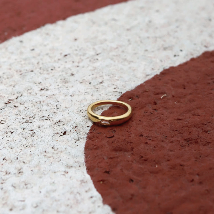 【Recall coming soon…】dear ring GD (white quartz)