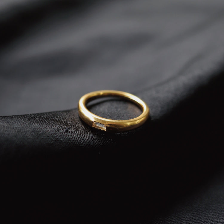 【Recall coming soon…】dear ring GD (white quartz)
