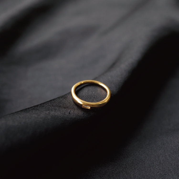 【Recall coming soon…】dear ring GD (white quartz)