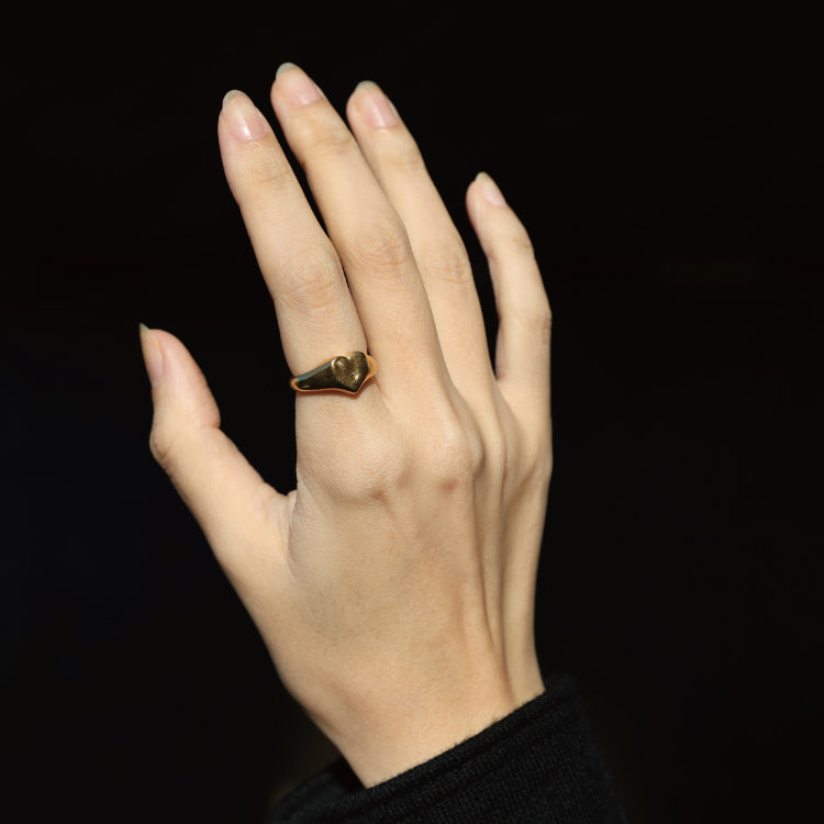 H signet ring GD