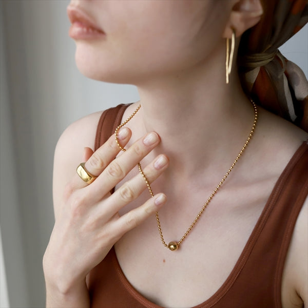 【ONLY STOCK】ベースプットネックレス