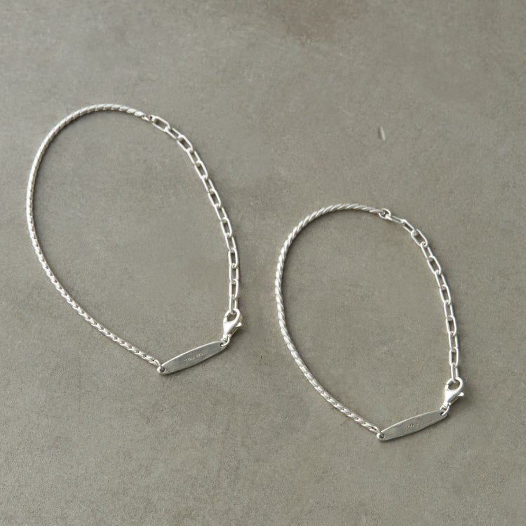 【coming soon...】エリプスコンビチェーンブレスレット SV -M-