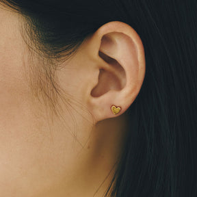 【coming soon...】タイニーハートピアス GD