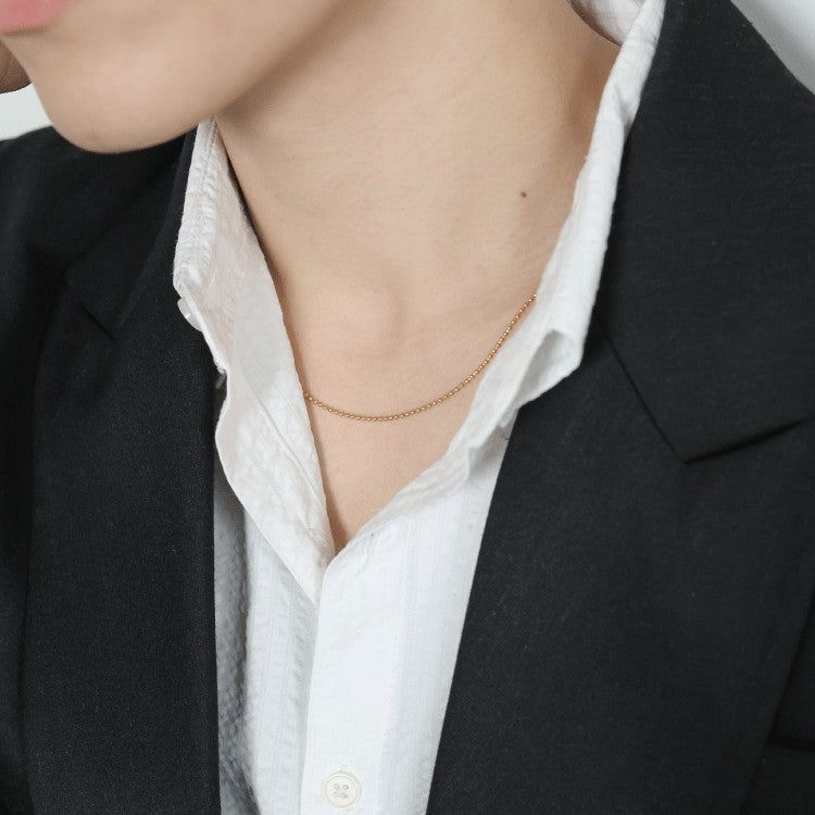 【Nova vol.1】ボールチェーンコンビネックレス GD 50cm