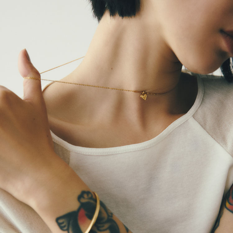 【coming soon...】タイニーハートネックレス GD