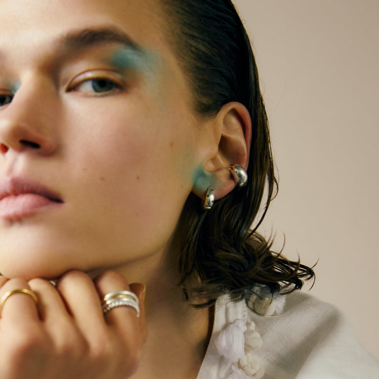 【先行販売】ポルカイヤーカフ SV (CZ)