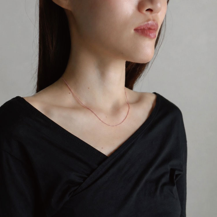 【期間限定｜ピンクゴールド受注】トルクネックレス PG 40cm