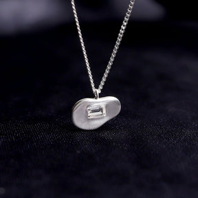 【Recall coming soon…】float necklace SV (white quartz)