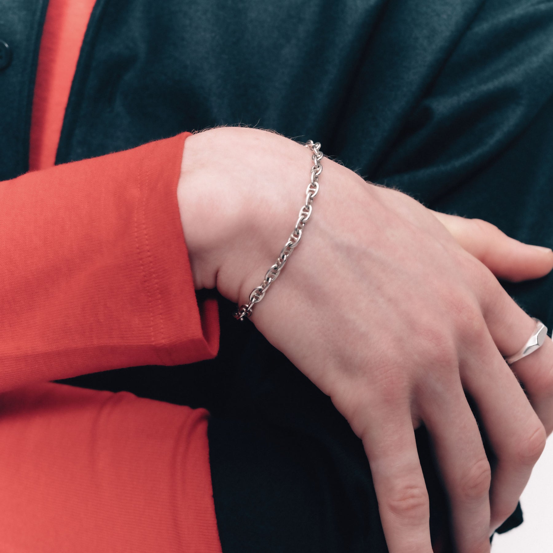 マリーナチェーンブレスレット SV -M-