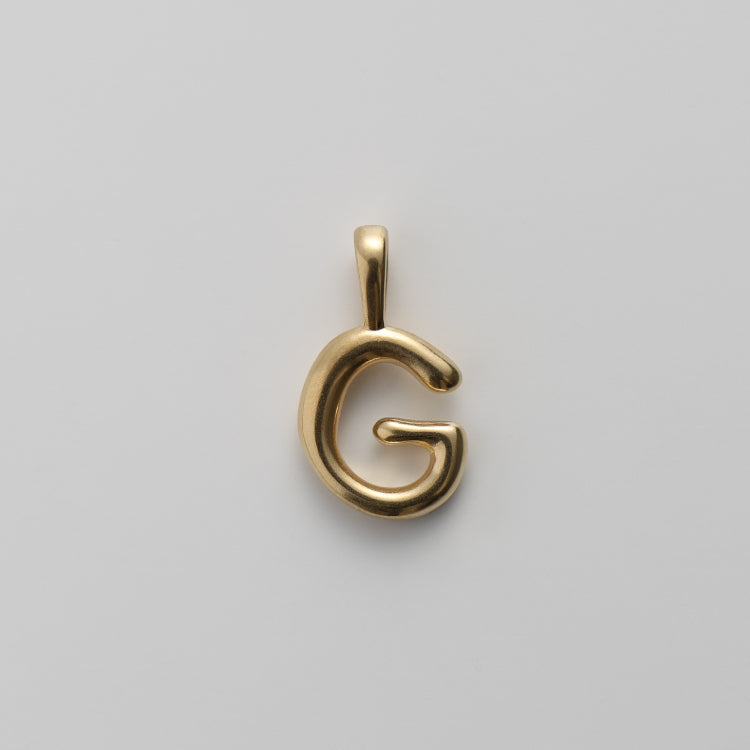ドローイングアルファベットチャーム Large GD